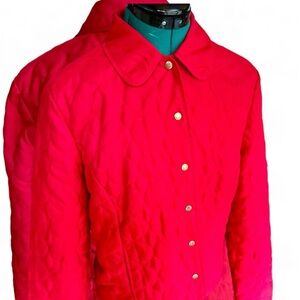 EP red quilted jacket, size M